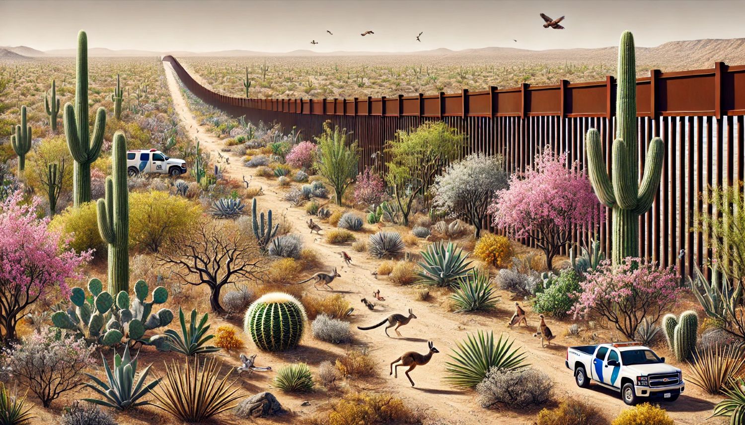 Un confine fragile: come il muro tra USA e Messico minaccia gli impollinatori e la biodiversità