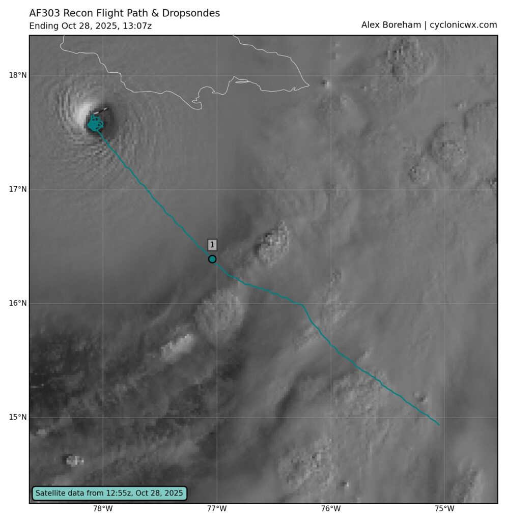 cacciatori uragani uragano melissa