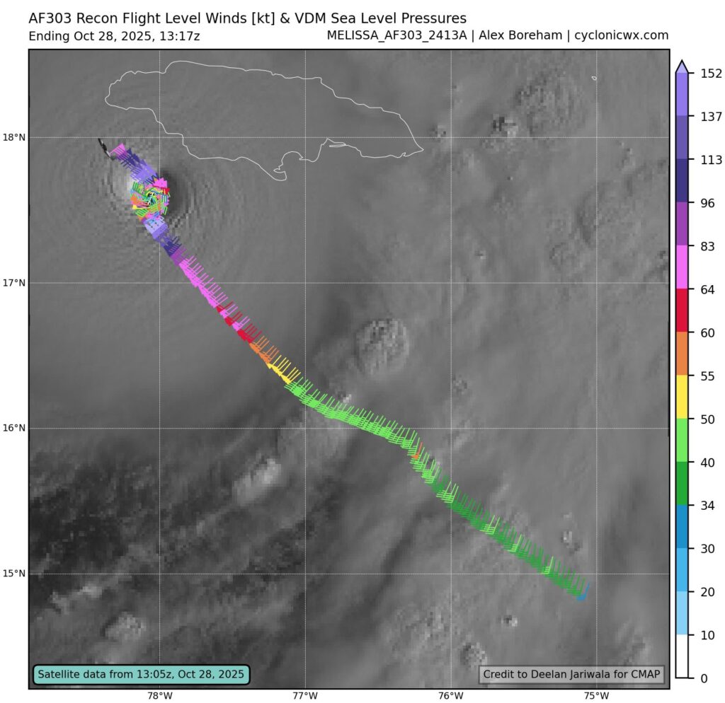 cacciatori uragani uragano melissa