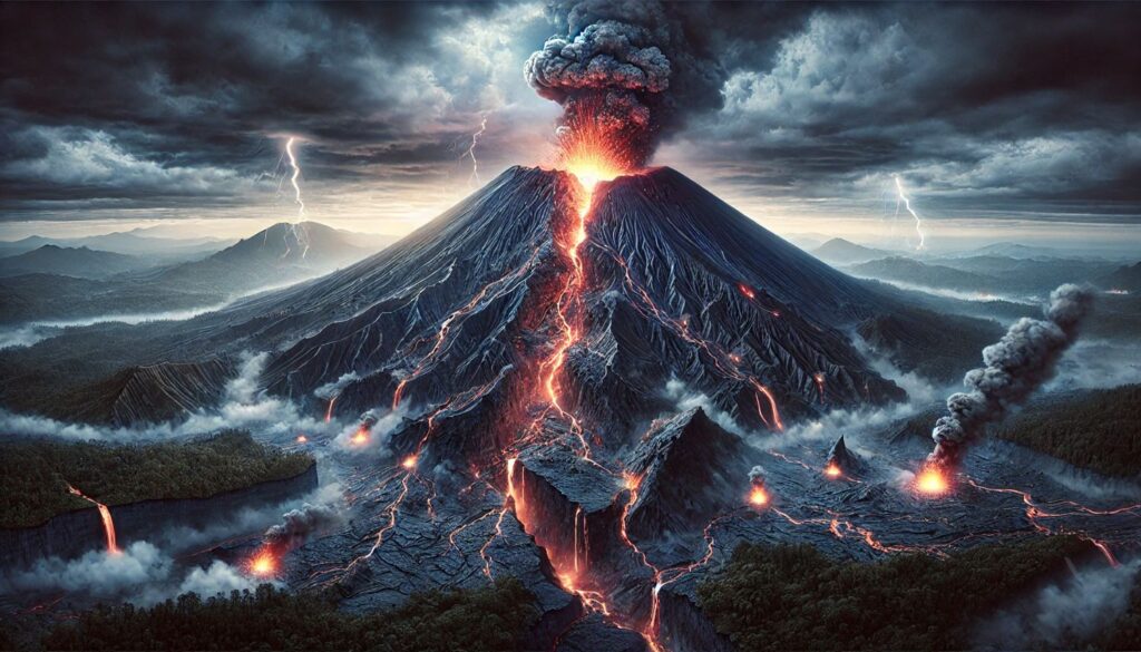 collaso di un vulcano