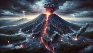 collaso di un vulcano