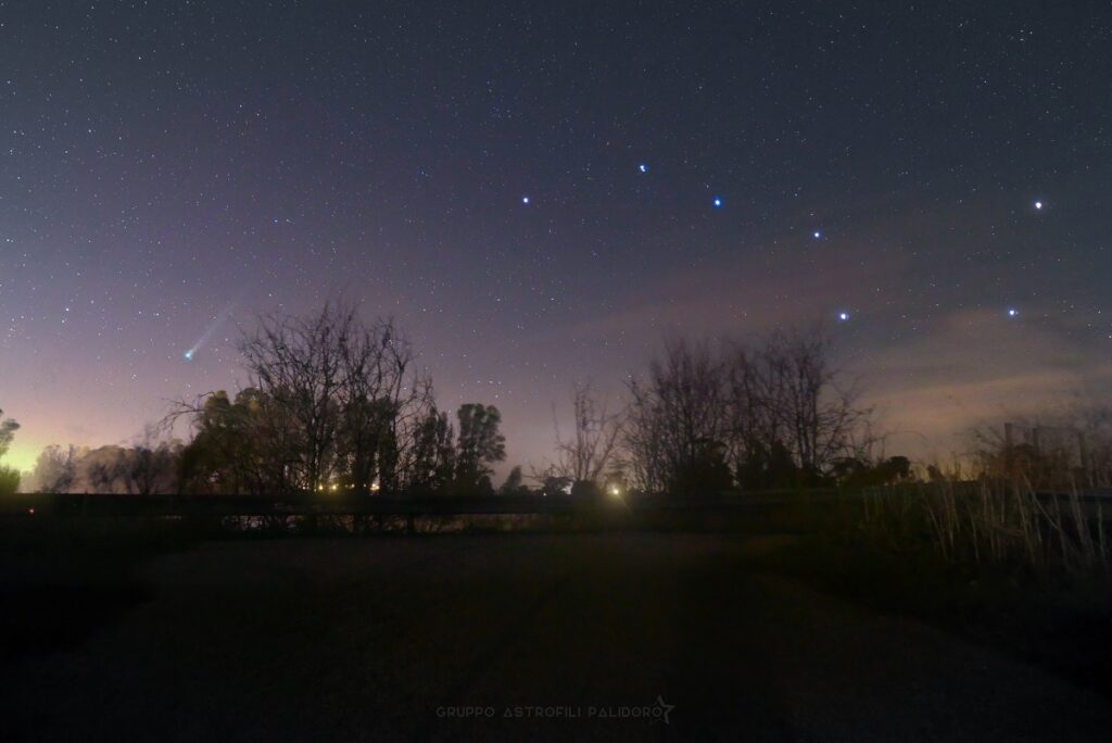 cometa lemmon orsa maggiore astrofili palidoro