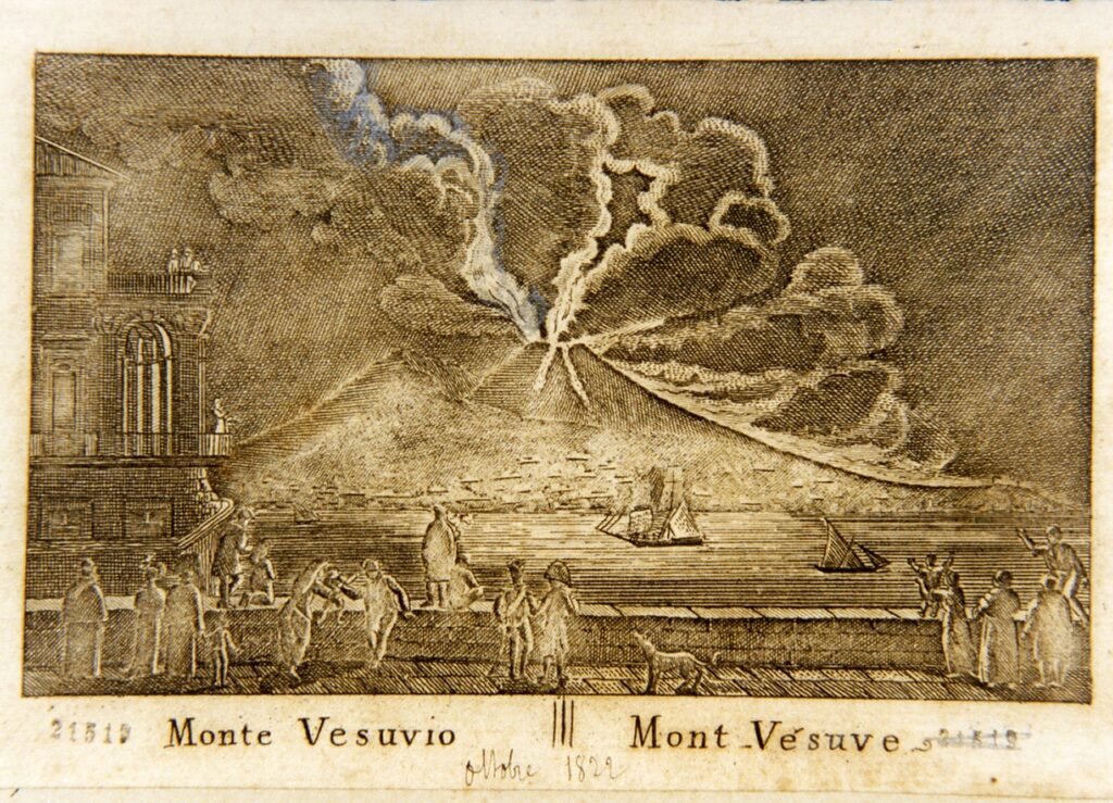 eruzione vesuvio 1822