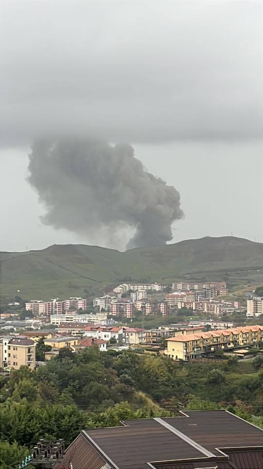incendio fulmine catanzaro