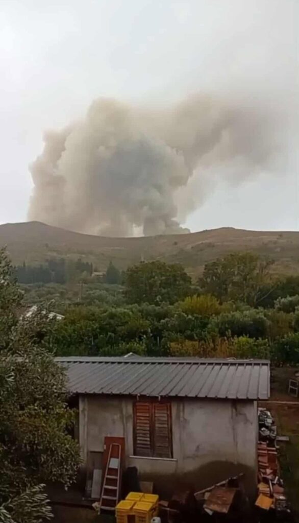 incendio fulmine catanzaro