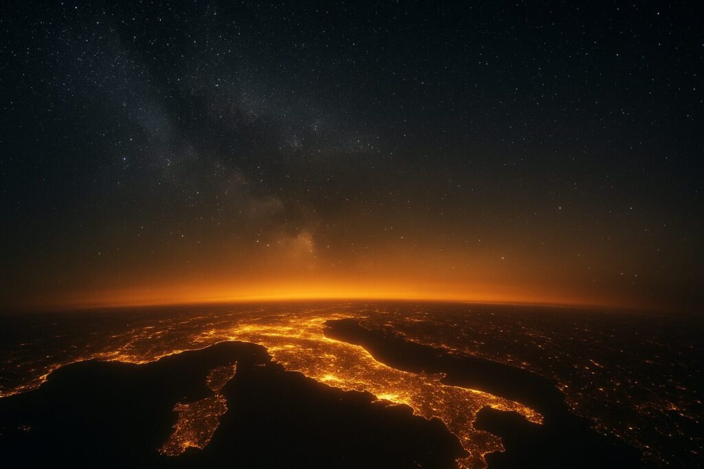 italia inquinamento luminoso