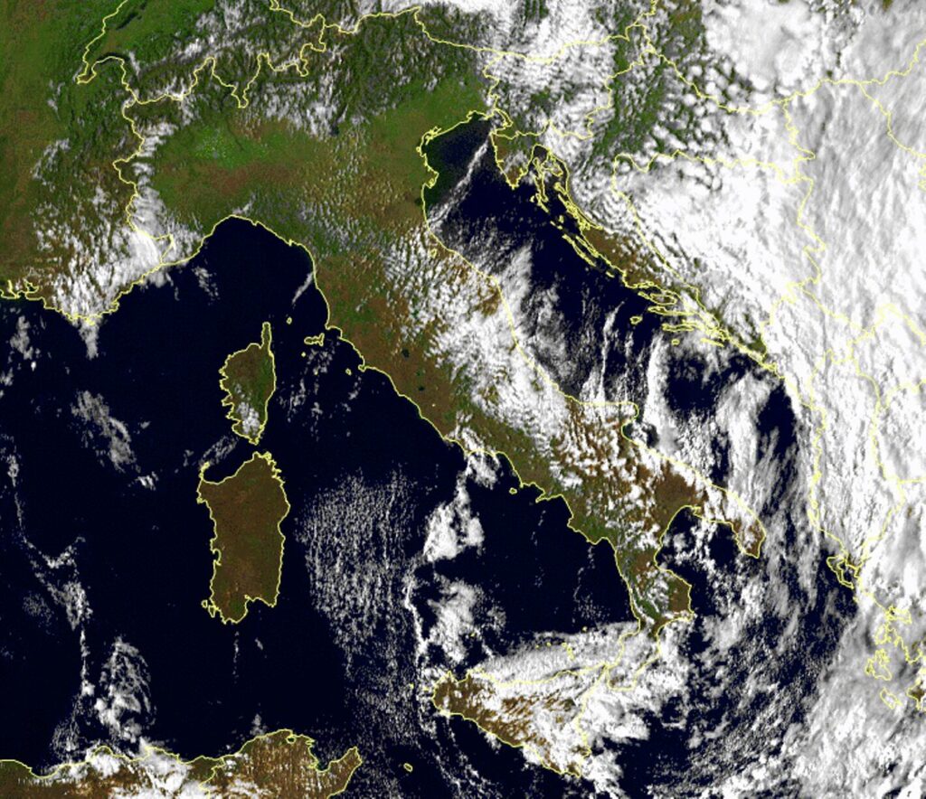 italia spazio meteo diretta freddo sud