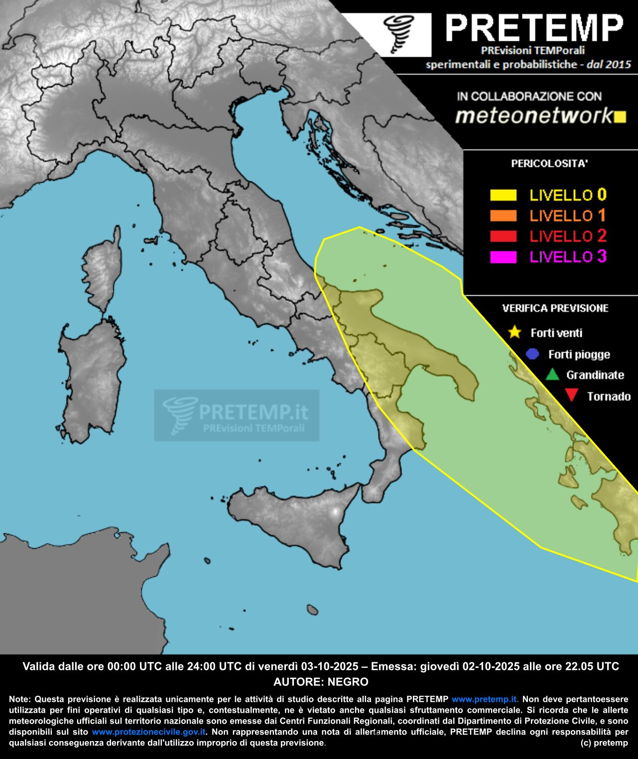 maltempo allerta meteo 3 ottobre