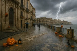 maltempo halloween siracusa