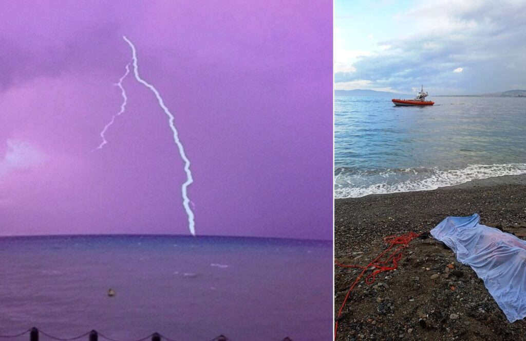 maltempo morto pescatore reggio calabria