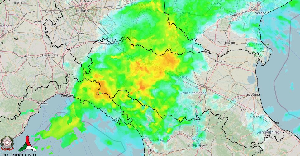 maltempo oggi liguria emilia romagna toscana