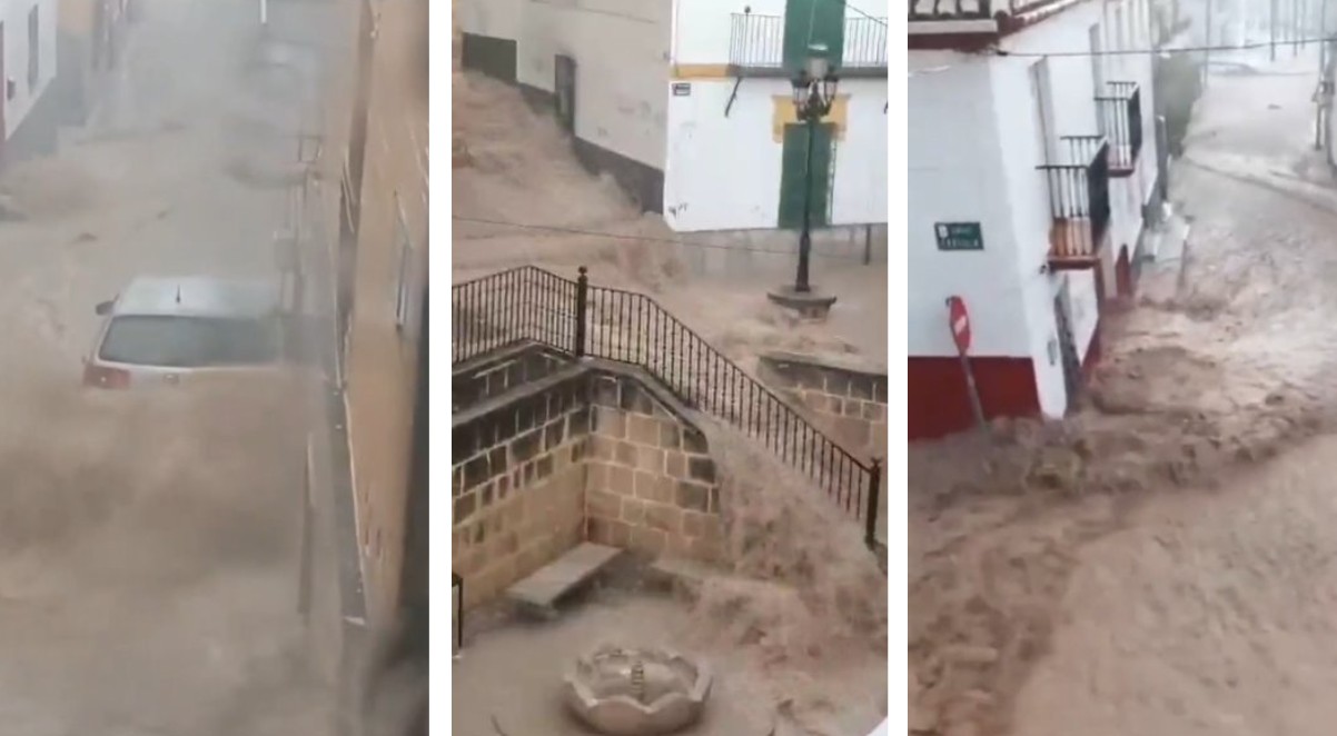 Maltempo Spagna, forti piogge nella provincia di Granada: case allagate e strade chiuse a Íllora | VIDEO