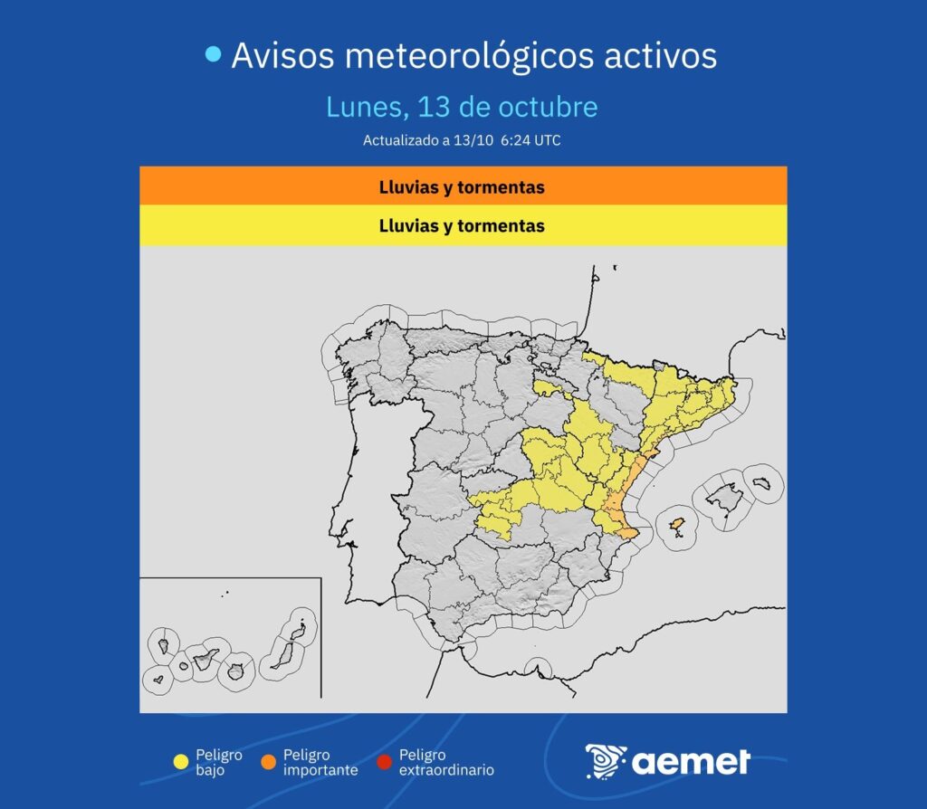 maltempo spagna oggi