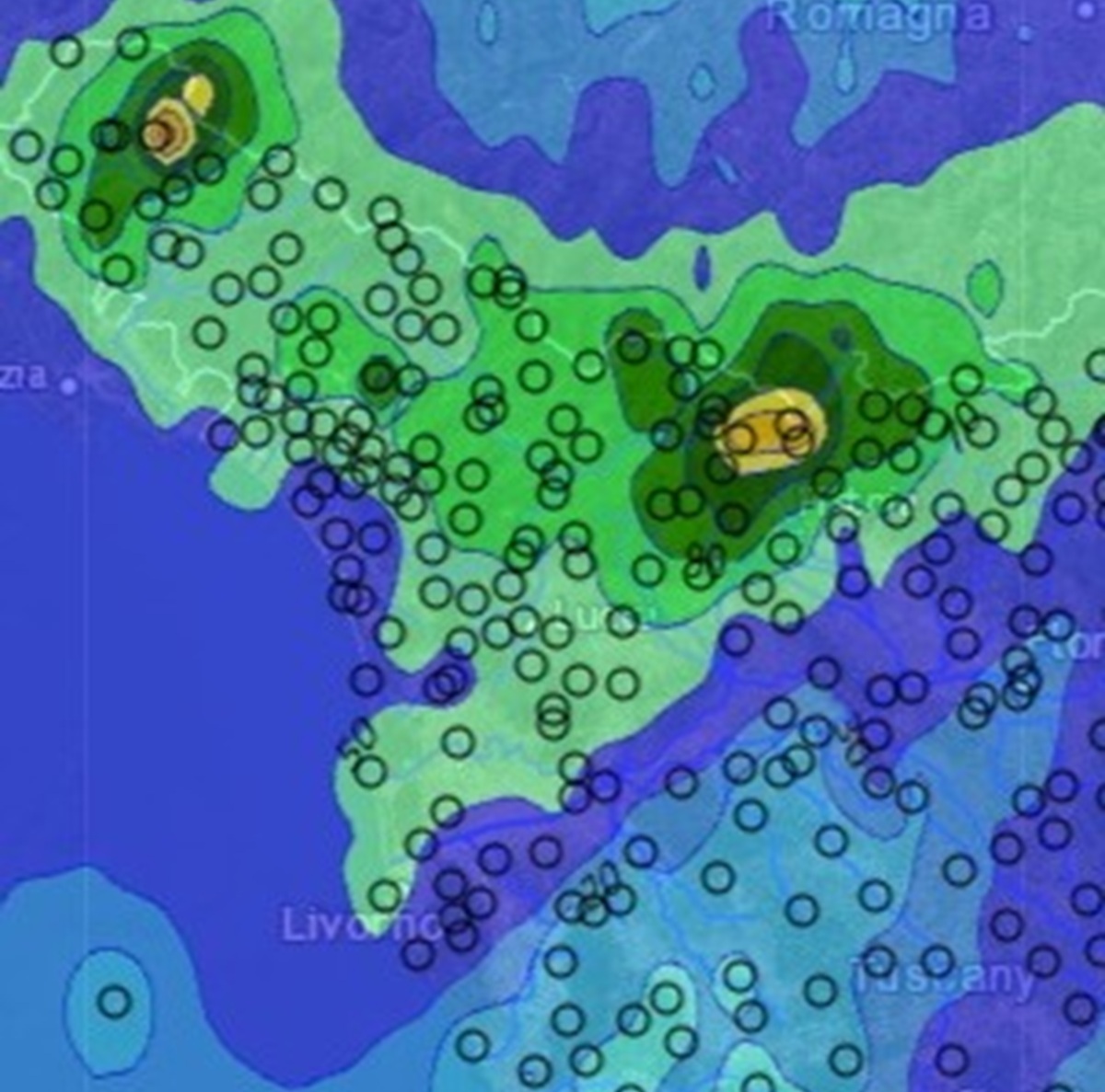 Maltempo Toscana: oltre 250mm nel Pistoiese, in calo il livello del fiume Ombrone