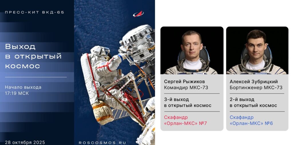passeggiata spaziale russia roscosmos