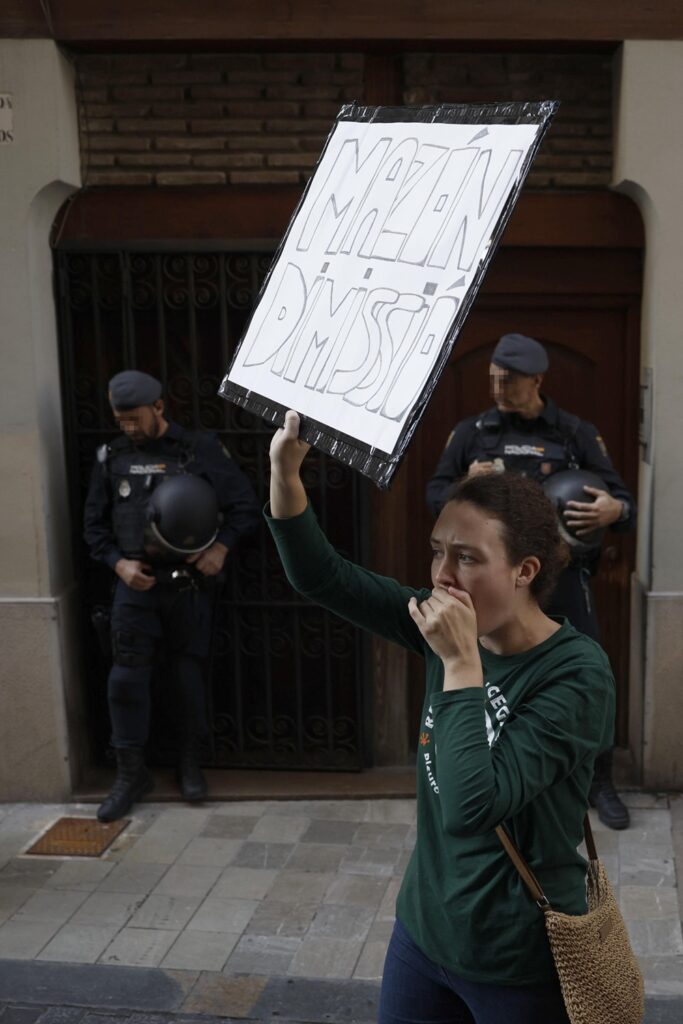 Proteste alluvione valencia