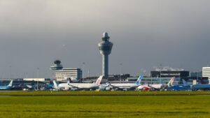 Schiphol vento forte amsterdam