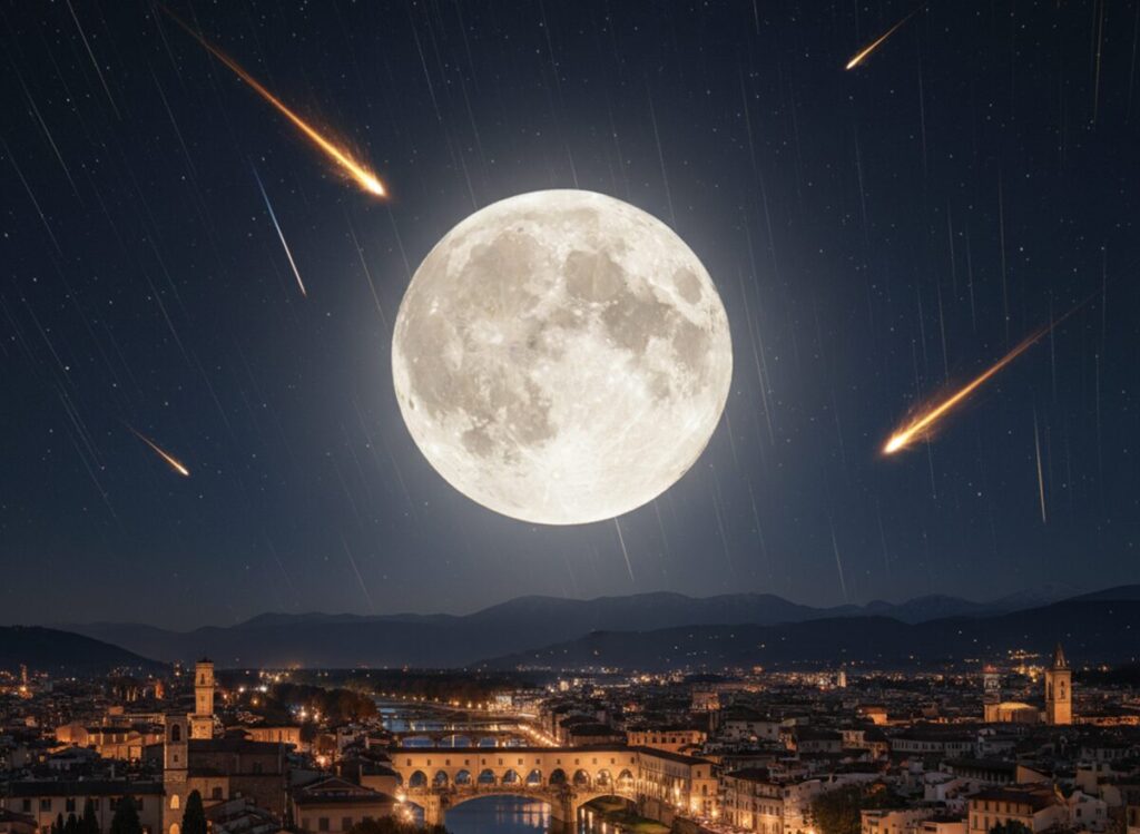 superluna stelle cadenti bolidi