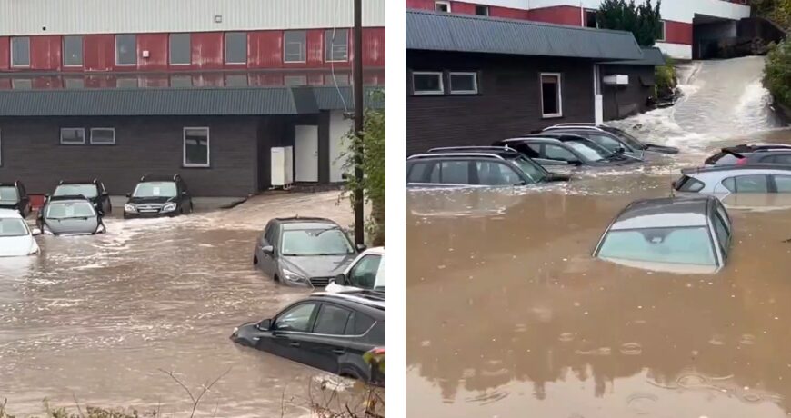 La Tempesta Amy travolge la Norvegia con piogge torrenziali, neve e venti da uragano | VIDEO