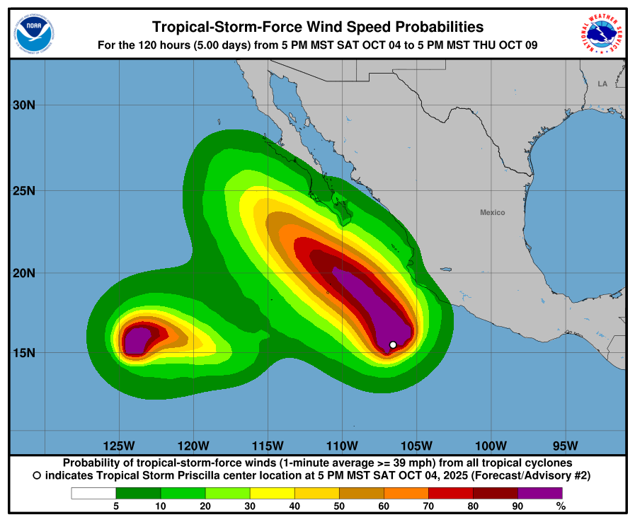 tempesta priscilla octave messico pacifico