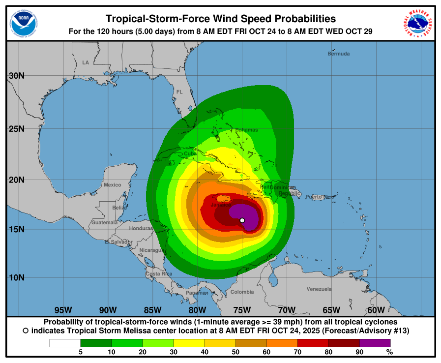 tempesta tropicale melissa