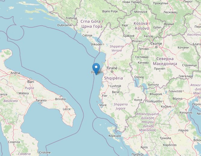 terremoto albania durazzo