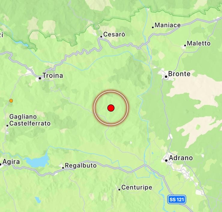 terremoto bronte sicilia