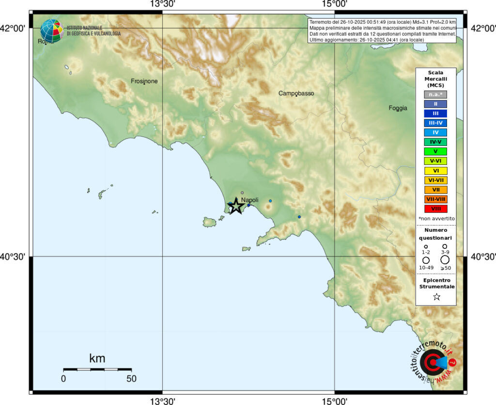 terremoto campi flegrei pozzuoli