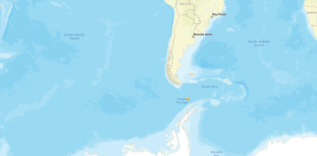 terremoto canale di drake