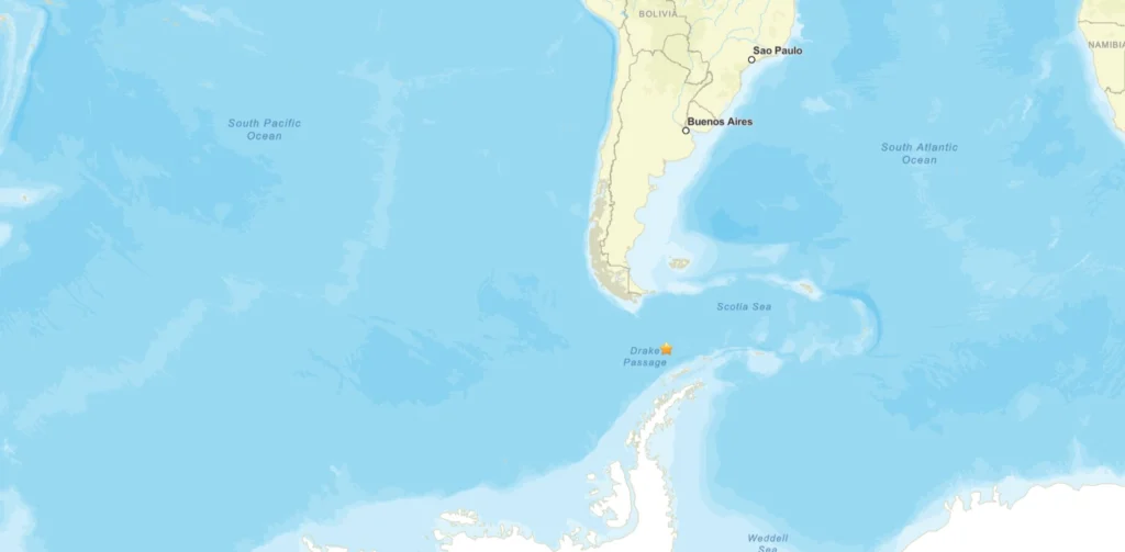 terremoto canale di drake