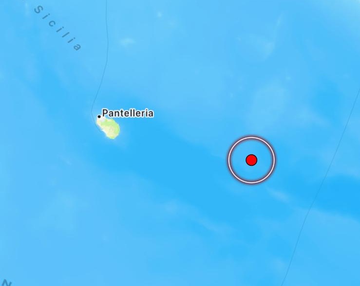 terremoto canale di sicilia