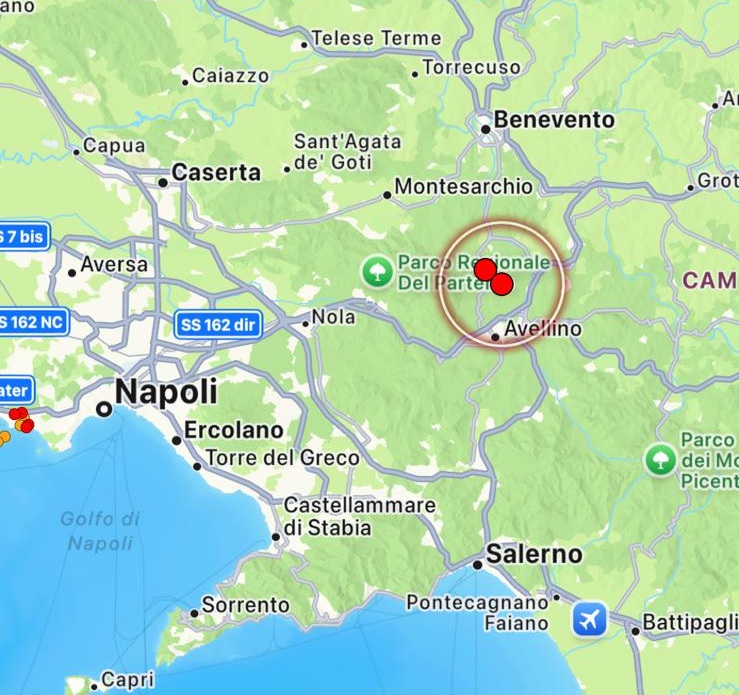 terremoto grottolella campania