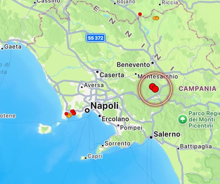 terremoto grottolella campania