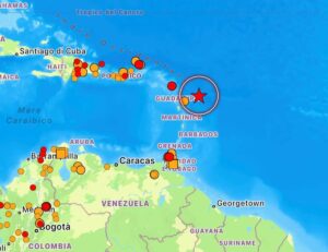terremoto guadalupa caraibi