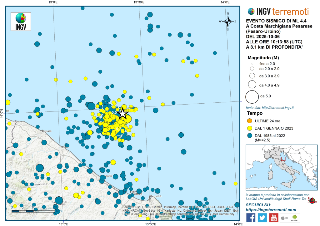 terremoto marche oggi