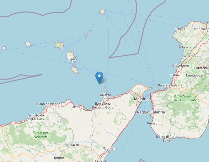 terremoto milazzo messina sicilia