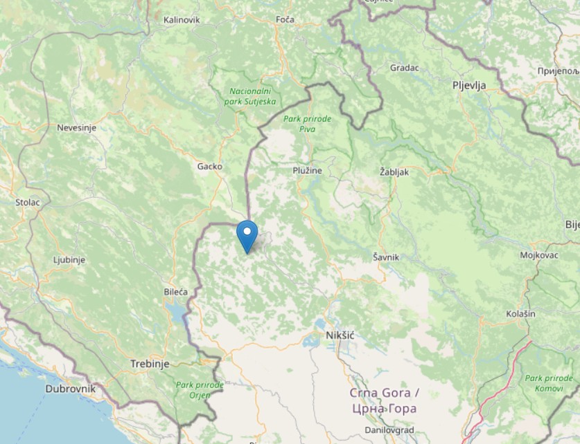 terremoto montenegro