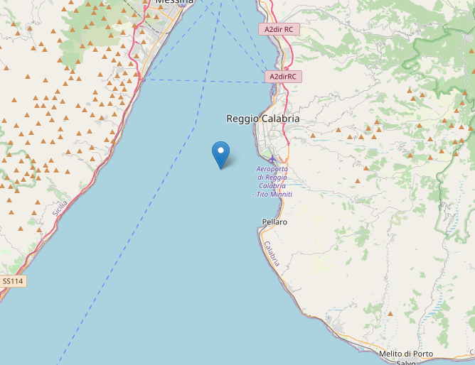 terremoto oggi stretto messina reggio calabria