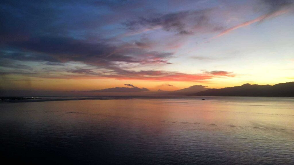 tramonto stretto messina