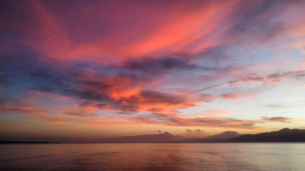 tramonto stretto messina