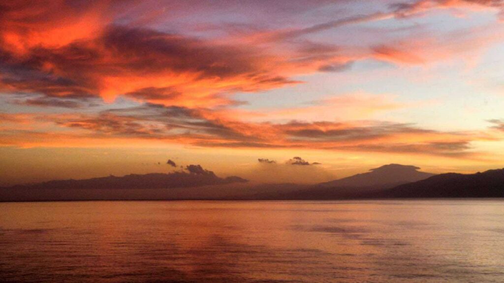 tramonto stretto messina