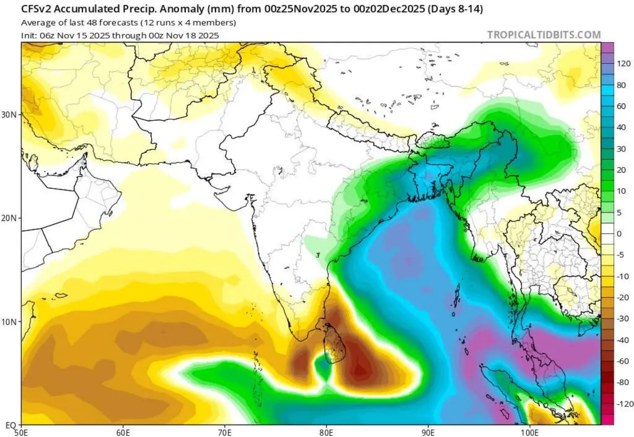 Accumuli pioggia India