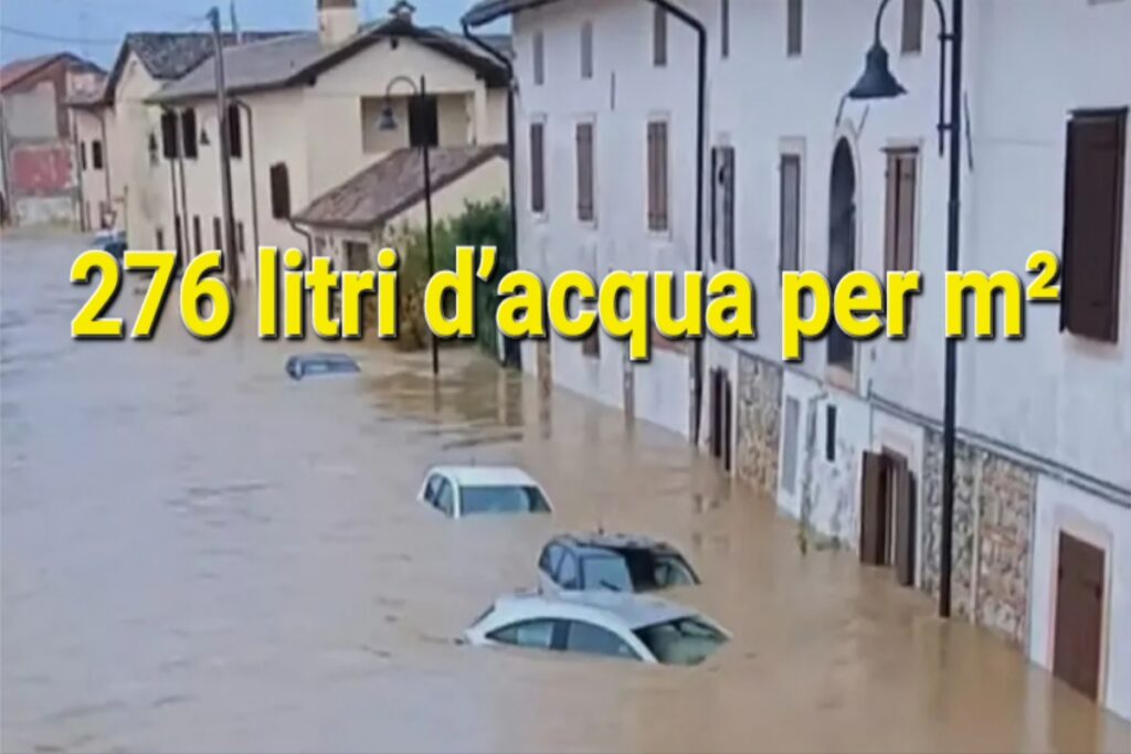 Alluvione Friuli Venezia Giulia 276 litri d’acqua per metro quadro