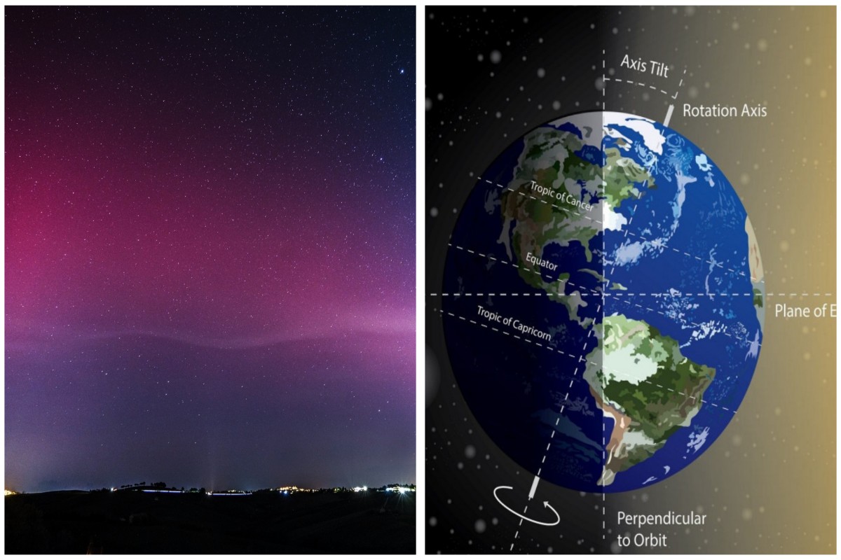 Aurora boreale in Italia: ecco perché non c’entra l’asse terrestre né il cambiamento climatico