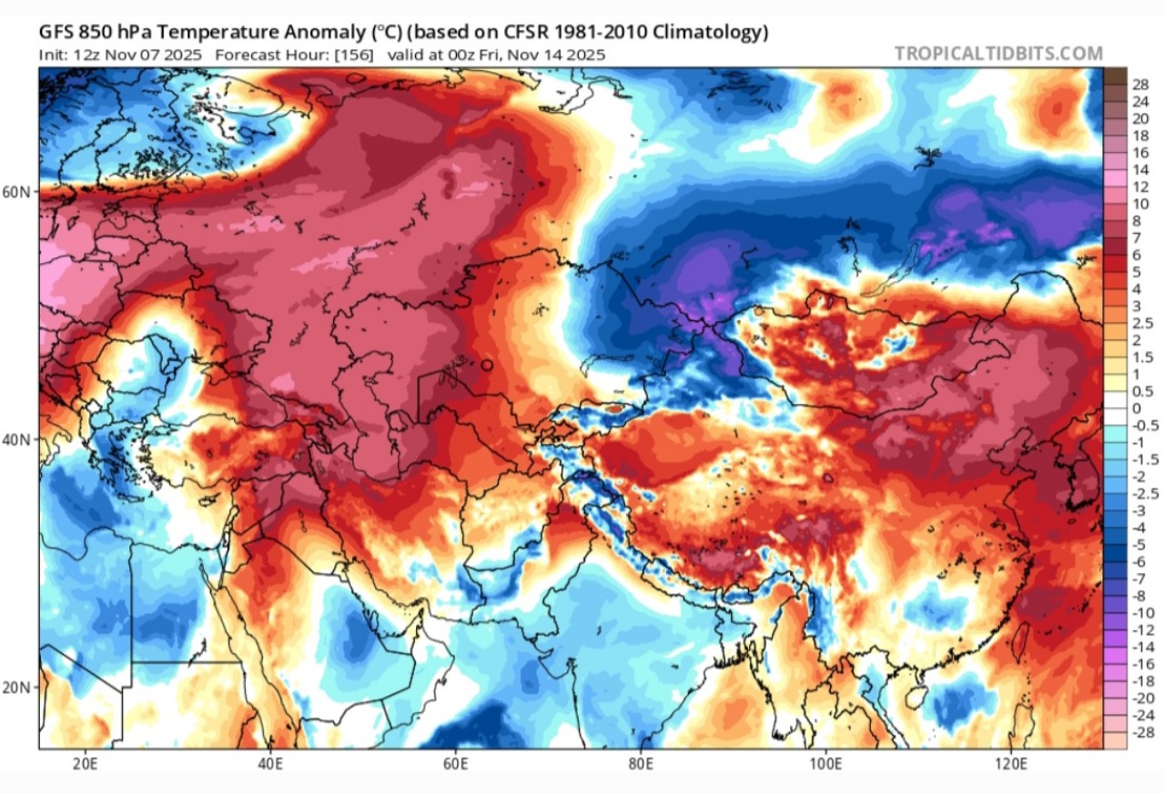 Caldo anomalo Mosca