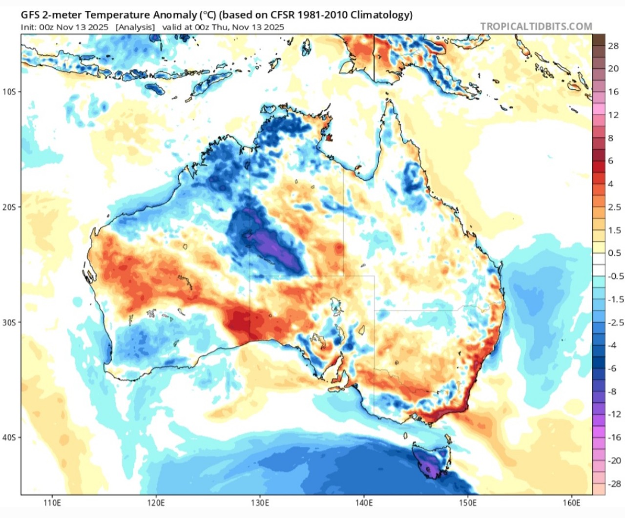 Clima Australia novembre 