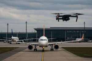 Drone aeroporto Berlino