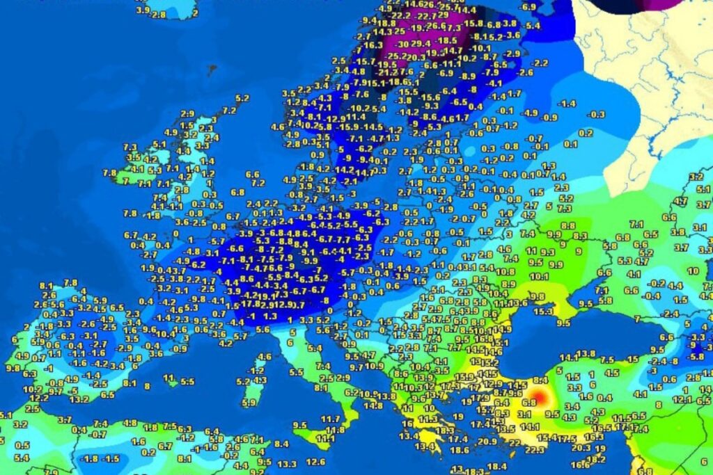 Gelo Europa 22 novembre