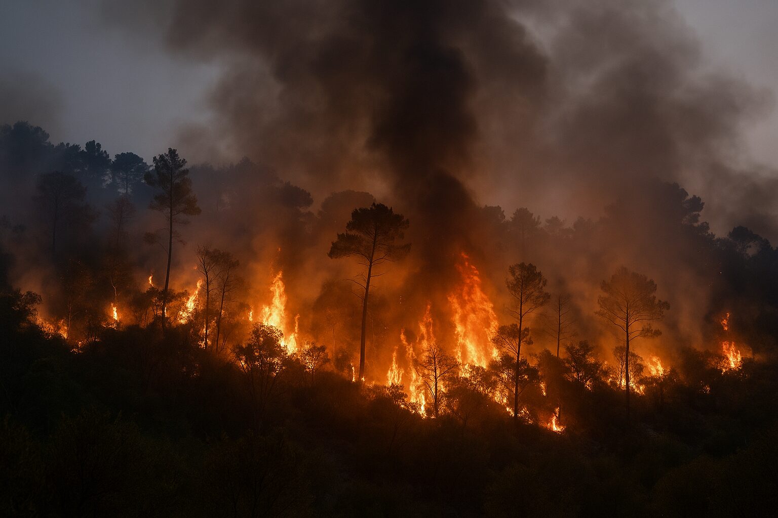 Incendio a Campo Soriano, bruciano querce secolari tra Terracina e Sonnino