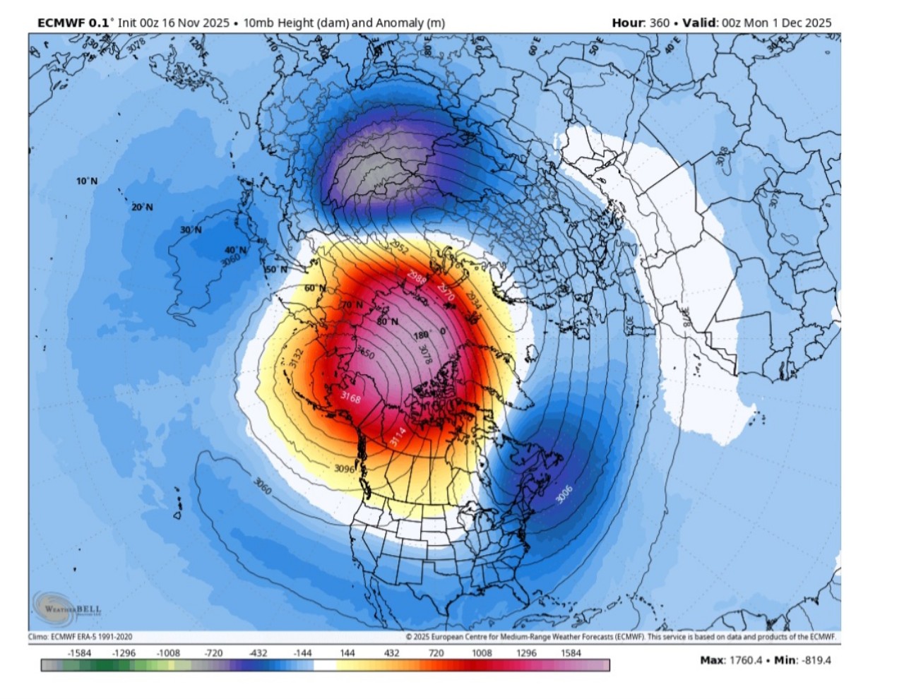 Inverno 2025-2026 split vortice polare 